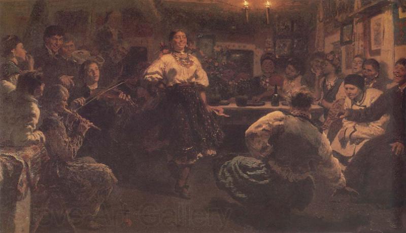 Ilya Repin Vechornisty Spain oil painting art